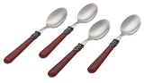 Rosanna Bordeaux Napoleon Espresso Spoons, Set of 4