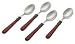 Rosanna Bordeaux Napoleon Espresso Spoons, Set of 4