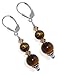 GAES053 Tiger Eye & Genuine Crystals Sterling title=