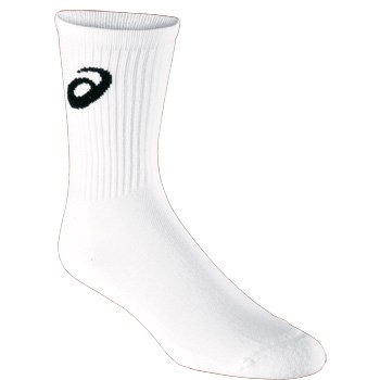 ASICS Team Crew Sock, White, Large