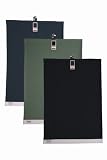 Typhoon Pantone Tea Towels, Set of 3, Black