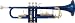 Musical Instruments : Amati ATR 213 Series Bb Student Trumpet (Atr 213Ibe-Oa Blue Lacquer)