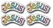 DAZZLE STICKERS JESUS