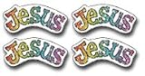 DAZZLE STICKERS JESUS
