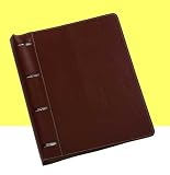 Produkt-Bild: Luxus Lederkladde, DIN A4, Rot, 320 Seiten, blanko, LB110311A4 / RINGBUCH, KLADDE