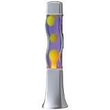 Groovy S-Shape Motion Lamp with Red Wax in Purple Liquid