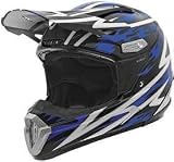 KBC PRO-X BACKFIRE BLUE MOTORCYCLE Off-Road-Helmet