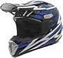 KBC PRO-X BACKFIRE BLUE MOTORCYCLE Off-Road-Helmet