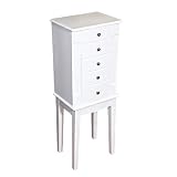 Mele & Co. Vanna Jewelry Armoire in White 13 1/2