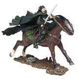 2003 - New Line / Paly Along - Lord of the Rings : Armies of Middle Earth - Aragorn on Horseback - Warriors & Battle Beasts - Battle Scale Figures - Out of Production - Limited Edition - CollectibleIMAGE