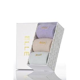 Ladies 3 Pair Elle Plain Angora Sock Gift Box