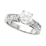 Platinum Diamond Engagement Ring - 1.50 Ct.