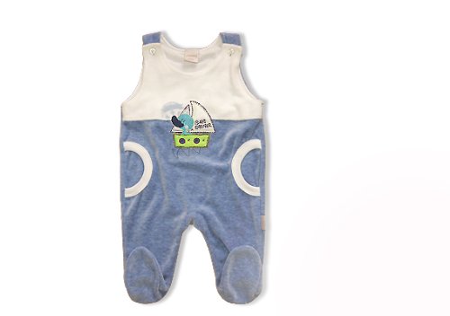 31pUs4TBczL Stummer Baby   Jungen Babybekleidung/ SchlafanzÃ¼ge/ Einteiler 10305, Gr. 56, Blau (baby blue)