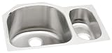 Elkay ELUH272010R Harmony Lustertone Undermount Sink, Stainless Steel