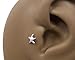 Starfish Lip Ring BioFlex BioPlastic Labret Stud 18g-16g-14g Tragus-Helix-Flat Back Cartilage Earring
