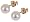 18ct Yellow Gold 'AAA' Akoya Cultured Pearl Stud Earrings 4.5-5MM