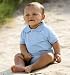 Infant Platinum Golf Shirt Creeper, Color: Light Blue, Size: Medium