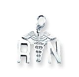 Sterling Silver Nurse Symbol Charm with 20 inch Sterling Silver Chain