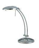 Lite Source LS-2714C Platte Metal Desk/Table Lamp, Chrome