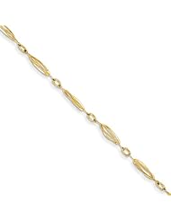 14k Polished Fancy Link Bracelet