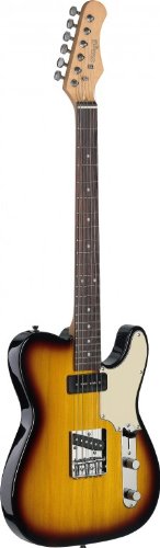 Stagg SET-CST BS Vintage T Series Custom Electric Guitar - Brown Sunburst Gloss On Sale