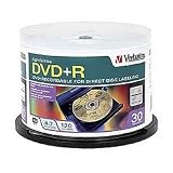 Verbatim DVD+R 4.7GB LightScribe 30pk Spindle
