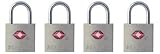 Master Lock 4683Q TSA-Approved Nickel Keyed Alike Luggage/Baggage Lock, 4-Pack