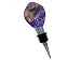 ArtisanStreet's Plum River - Dichroic Fused Glass Art Bottle Stopper With Wood Stand. Use for 750 ml or 1 L Wine or Liquor Bottles, Oil & Vinegar, Cooking Wine or Perfume Bottles. One of a Kind.