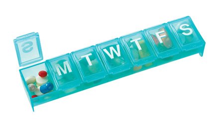 7-day Contour Pill Reminder Large 1 Each (Colors Vary)