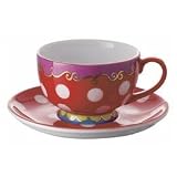 Oliliy Espresso Tasse rot mit Untertasse