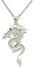 Les Trésors de Nadège - Pendentif Dragon - Argent 925/000 + Chaîne Argent 45cm