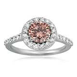 1.75 CT Pink Engagement Ring