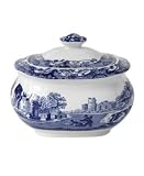 Spode Blue Italian Covered Sugar Bowl