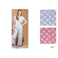 Womens Nightwear Polka Dot Short Sleeve Top & Pyjamas, Various Colour & Sizes