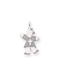 14k White Gold Kid Charm Cyber Monday Special