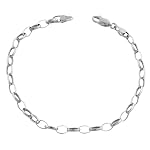 10 karat white gold charm bracelet