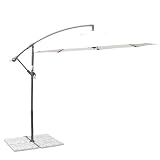 Siena Garden Klas. PRO Ampels. 3m ecru Gestell:grau,Poly:ecru