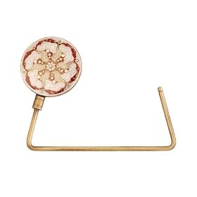 White Flower Design Purse Hanger - Purse Caddy (Free Shipping When You Buy 3 or More)