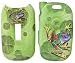 Colorful Frog on Leaf Hard Case Cover for Motorola W315 Cell Phone