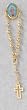 Rosary Lapel Pin with Cross - Divine Child - MADE IN ITALY