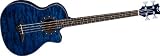 Dean Exotica Quilted Ash Acoustic-Electric Bass Guitar With Aphex Blue