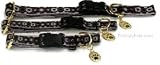 Premier Quick Snap Collars - Sprockets (SILVER & BLACK), Size: LARGE