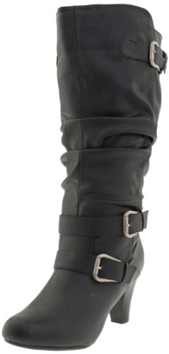 Madden Girl Women’s Prepie Knee-High Boot,Black Paris,7.5 M US