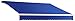 Awntech 8-Feet Galveston Semi-Cassette Left Motor with Remote Retractable Awning, 84-Inch Projection, Blue
