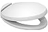 TOTO SS204#01 Contemporary SoftClose Oval Toilet Seat, Cotton White