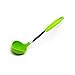 Quicklids Silicone and Stainless Steel Kitchen Utensils (Set of 3), Turner/Slotted Spoon/Ladle, Green