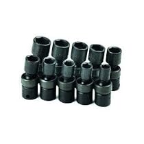 SK Hand Tools 33351 10-Piece 3/8-Inch Drive 6 Point Swivel Metric High Visibility Impact Socket Set