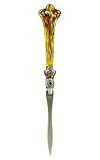 The Write Style Letter Opener with Glass Handle - Yellow