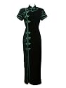 Silk velvet elegant dress