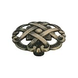 37mm Dia Antique Brass Knob